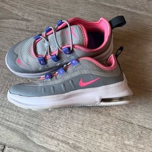 Little Girls Grey Pink Nike Air Max Shoes 9c